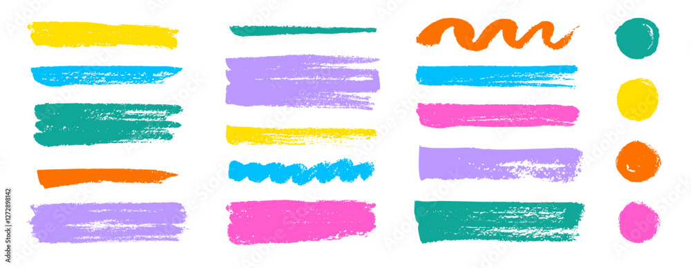 Poster brush texture stroke pencil color underline highlight. marker pen highlight stroke. vector hand draw