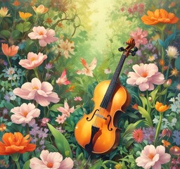 Illustration of sound background.