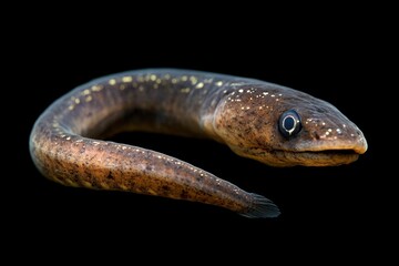 Obraz premium Close up portrait of a dark brown european conger eel