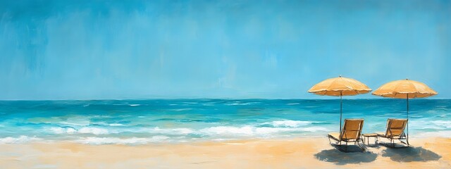 Beach Chairs & Umbrellas on Sunny Coast