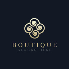 Luxury boutique logo vector, a logo suitable for boutiques