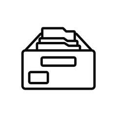 file cabinet icon vector design template simple and clean