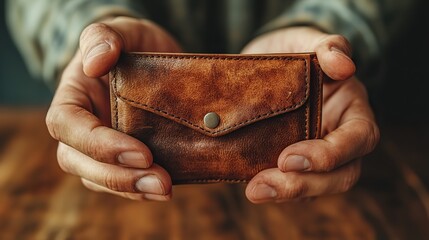 frustrated business professional displaying an empty wallet symbolizing financial hardship bankruptcy or economic crisis highlighting the challenges of personal finance,economic downturn