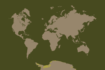 Obraz premium World Map, sign silhouette. World Map Globe. Vector Illustration isolated on transparent background.