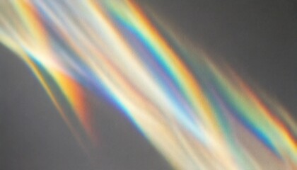 虹色の光の屈折　柔らかなホログラフィックフレアの抽象背景　