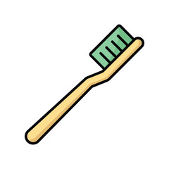 toothbrush icon vector design template simple and clean