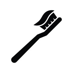 toothbrush icon vector design template simple and clean