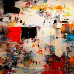 Fototapeta premium Abstract Expressionism Composition Backgrounds