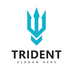 Trident Logo Template vector illustration