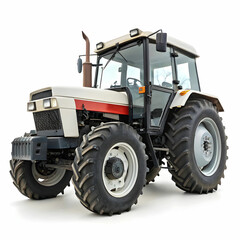 Obraz premium A classic farm tractor with a timeless design is displayed, showcasing its sturdy build and vintage charm.