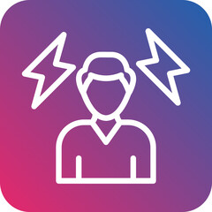 Obraz premium Emotional Abuse Icon Style