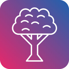 Oak Tree Icon Style