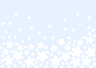 たくさんの白い花の壁紙　背景 