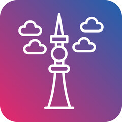 Fernsehturm Berlin Icon Style © designing ocean