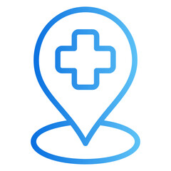 hospital Gradient icon