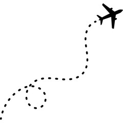 Airplane Route Icon