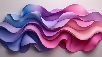 Contemporary wall featuring a unique wave pattern, symbolizing movement and motion