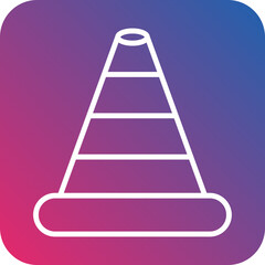 Traffic Cone Icon Style