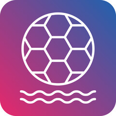 Beach Soccer Icon Style