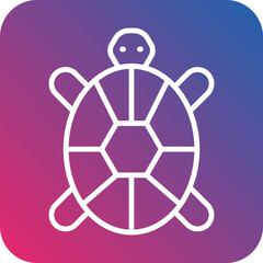 Obraz premium Sea Turtle Icon Style