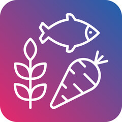 Locally Sourced Food Icon Style