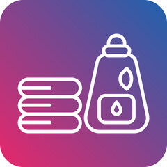 Natural Laundry Detergent Icon Style