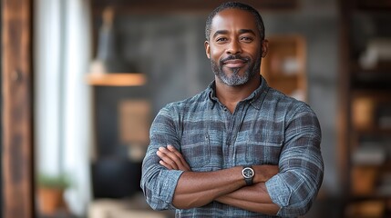 Fototapeta premium happy smiling african american man in casual attire isolated png style on transparent background for easy integration into various design projects and marketing campaigns
