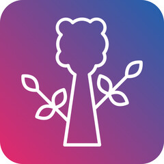 Prehistoric Plant Icon Style