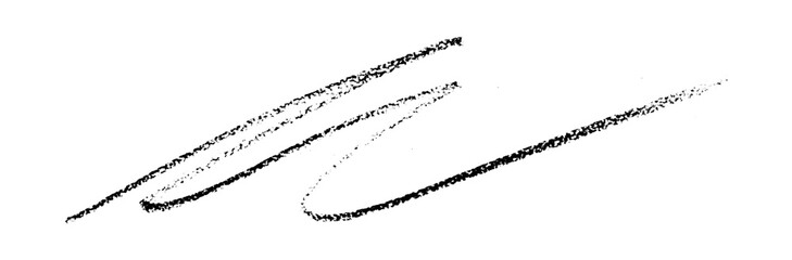 black pencil strokes isolated on transparent background