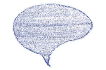 Separate purple speech bubble on transparent background