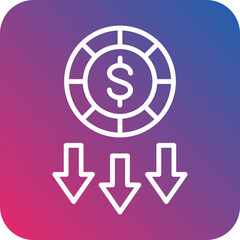 Low Startup Cost Icon Style