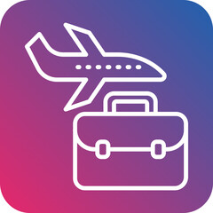 Business Travel Icon Style