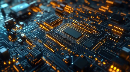 Obraz premium Exploring display card power connectors high-fidelity gigapixel insights in technology environment