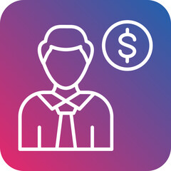 Employee Costs Icon Style