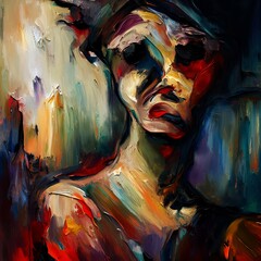 Expressionism Portrait Abstract Overlays