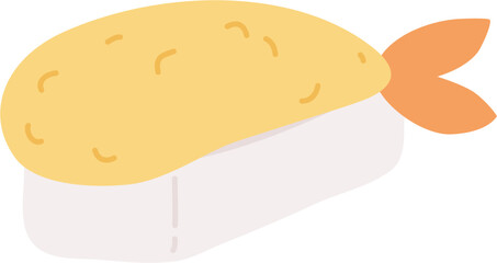 shrimp tempura sushi Japanese food