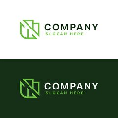 EB Initial natural vector logo template