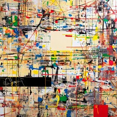 Abstract Expressionism Splatter Paint ConceptArt