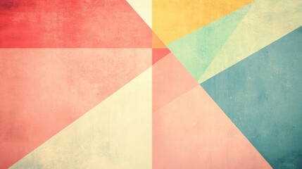 Fototapeta premium Abstract Geometric Shapes in Soft Color Palette for Creative Use