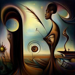 Obraz premium Surrealism Symbolic Otherworldly