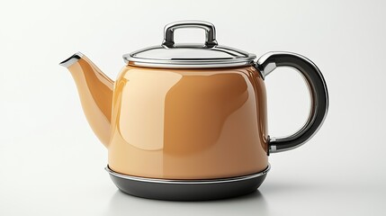 Obraz premium high resolution kettle isolated on transparent background for culinary tool designs and kitchenware illustrations perfect for modern cooking and beverage preparation concepts