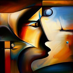 Expressionism Portrait Abstract Overlays