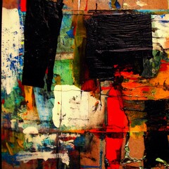 Abstract Expressionism Colorful Chaos Backgrounds