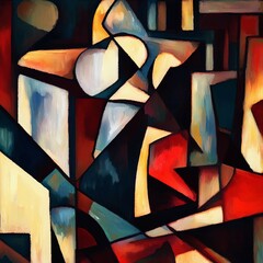 Cubism Geometric Patterns Abstract Overlays