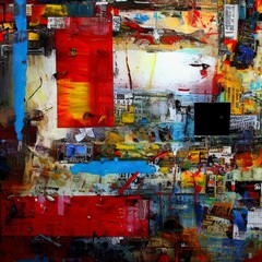 Abstract Expressionism Colorful Chaos Backgrounds