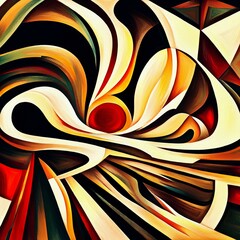 Cubism Geometric Patterns Abstract Overlays