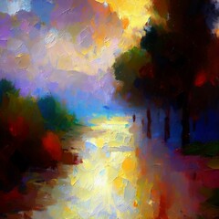Expressionism Landscapes Backgrounds