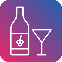 Red Wine Icon Style