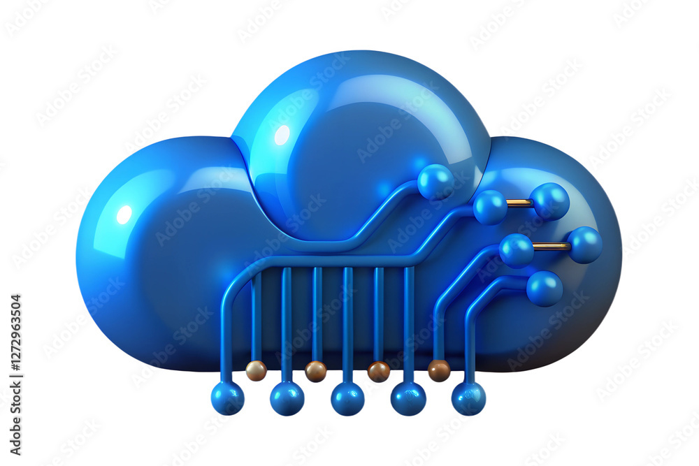 Poster Abstract 3D Rendering of a Cloud Computing Network