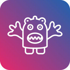 Cute Monster Icon Style